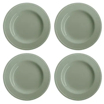 Dots tallrik 28 cm 4-pack - Grön - Scandi Living