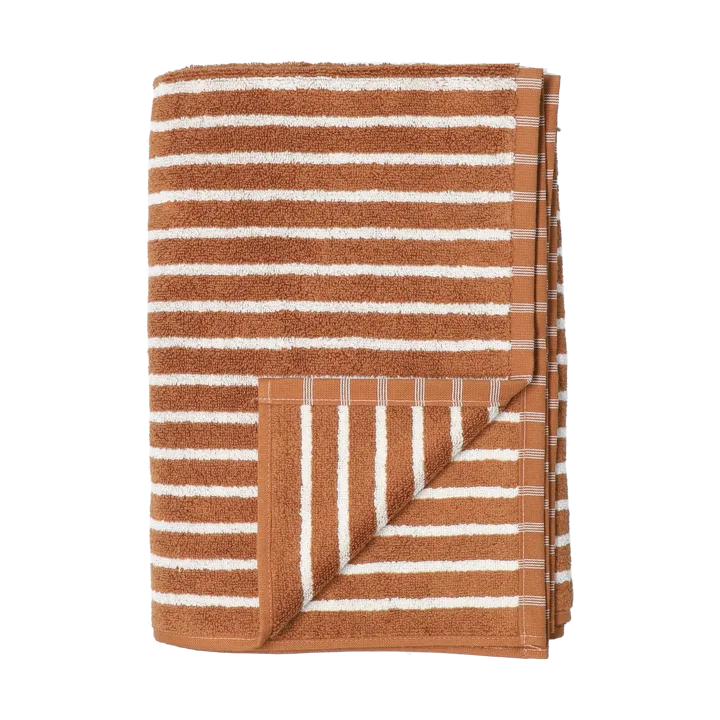 Drift badhandduk 70x140 cm - Brun-vit - Scandi Living