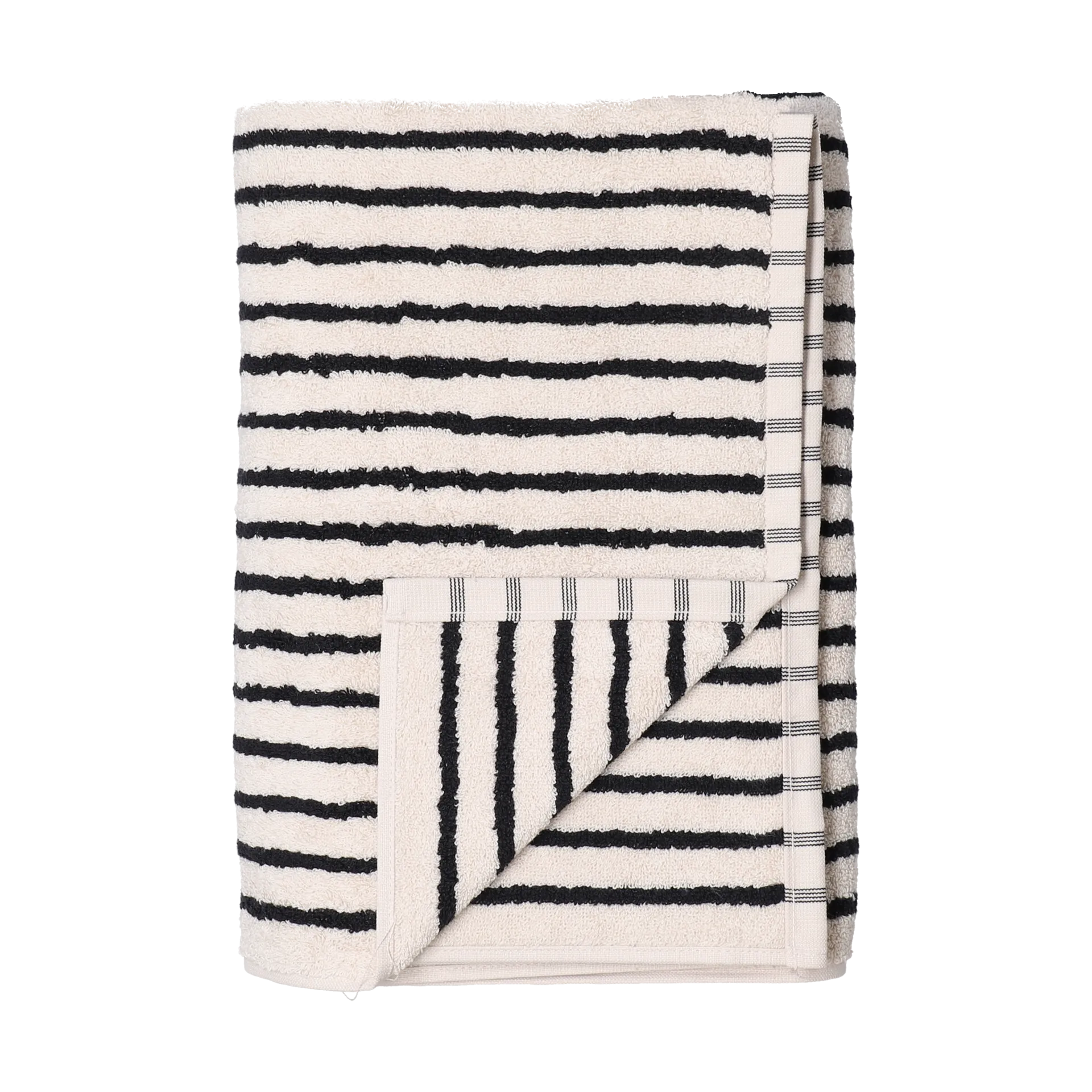 Drift badhandduk 70x140 cm, Vit-svart Scandi Living