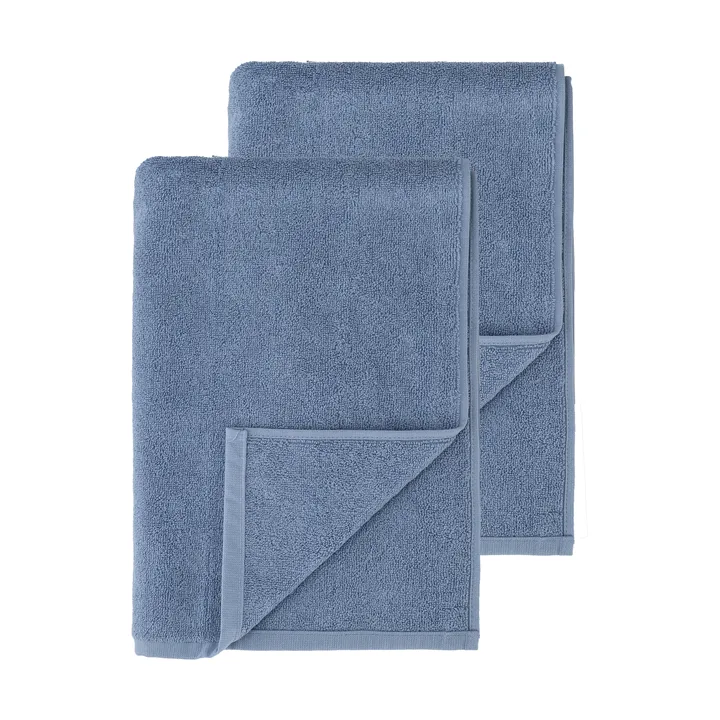 Drift badhanddukar 100x150 cm 2-pack - Blå - Scandi Living