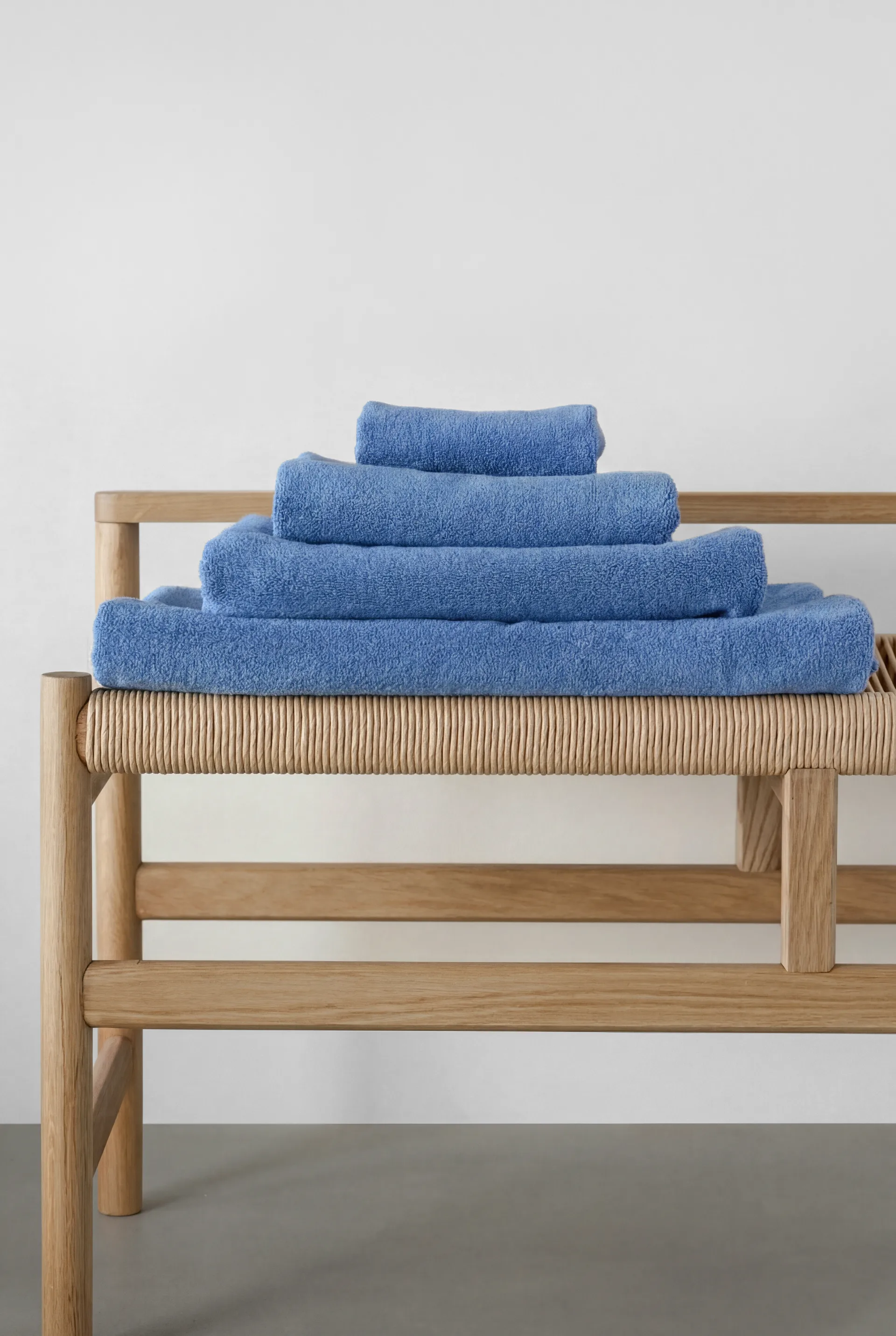 Drift badhanddukar 100x150 cm 2-pack - Blå Scandi Living