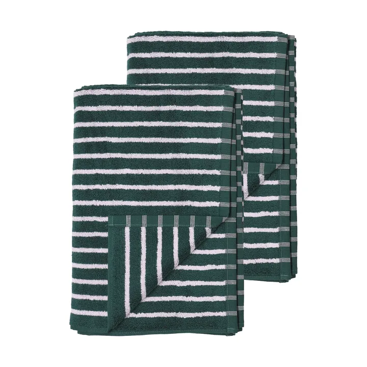 Drift badhanddukar 100x150 cm 2-pack - Grön-lila - Scandi Living