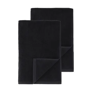 Drift badhanddukar 100x150 cm 2-pack - Svart - Scandi Living