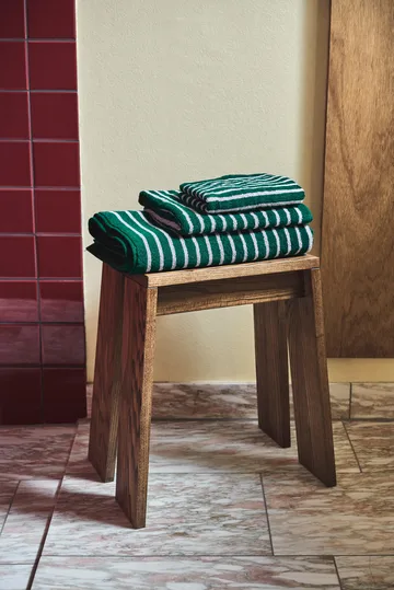 Drift handduk 30x50 cm - Grön-lila - Scandi Living