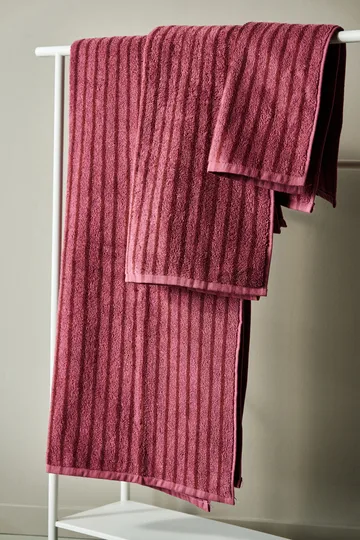 Drift handduk 30x50 cm - Rosa-röd - Scandi Living