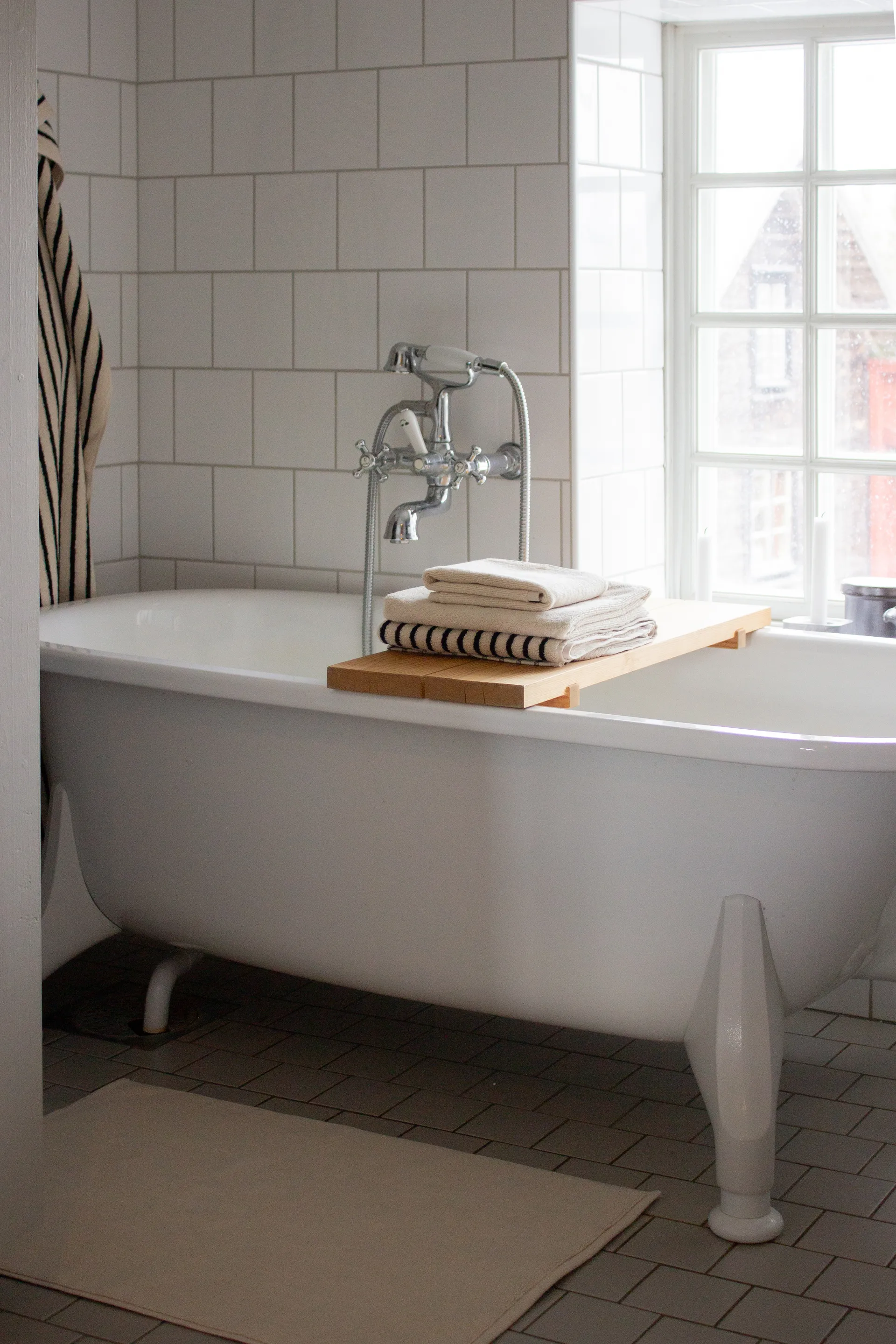 Drift handduk 30x50 cm, Vit Scandi Living