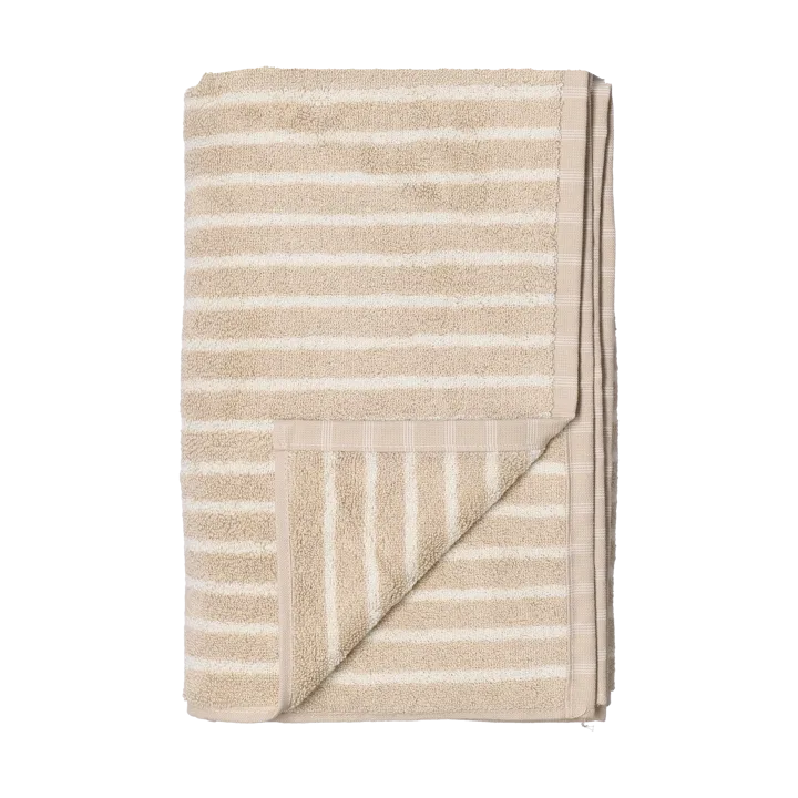 Drift handduk 50x70 cm - Beige-vit - Scandi Living