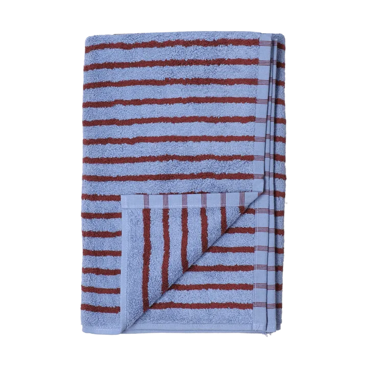 Drift handduk 50x70 cm - Blå-röd - Scandi Living