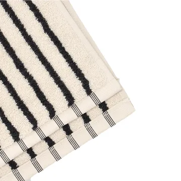 Drift handduk 50x70 cm - Vit-svart - Scandi Living
