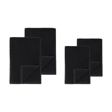 Drift handduksset 4 delar - Svart - Scandi Living