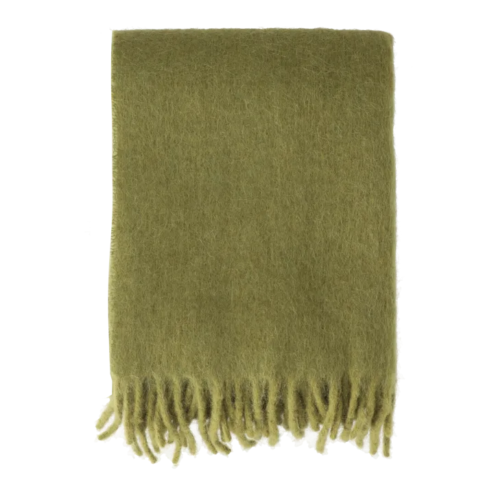 Dune mohair pläd  130x170 cm - Olive - Scandi Living