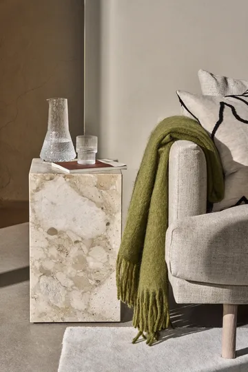Dune mohair pläd  130x170 cm - Olive - Scandi Living