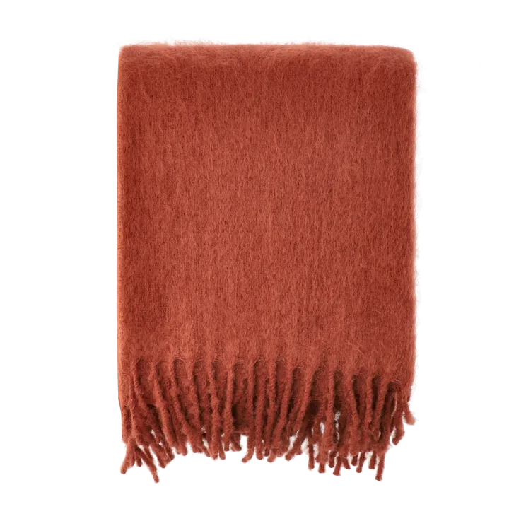 Dune mohair pläd  130x170 cm - Sienna - Scandi Living