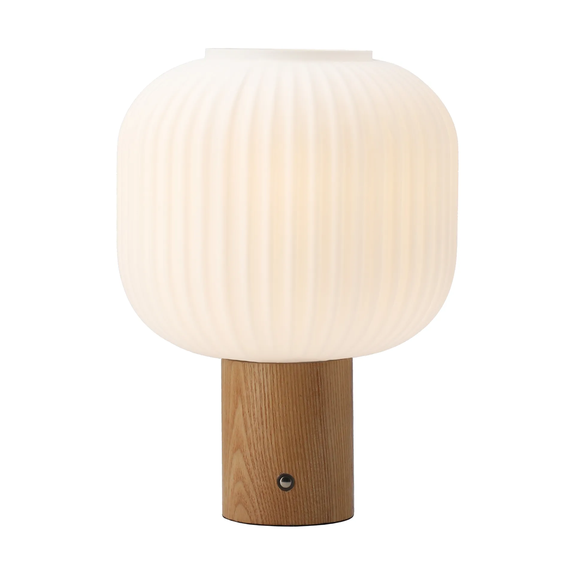 Fair portabel bordslampa, Frostat glas-ask Scandi Living