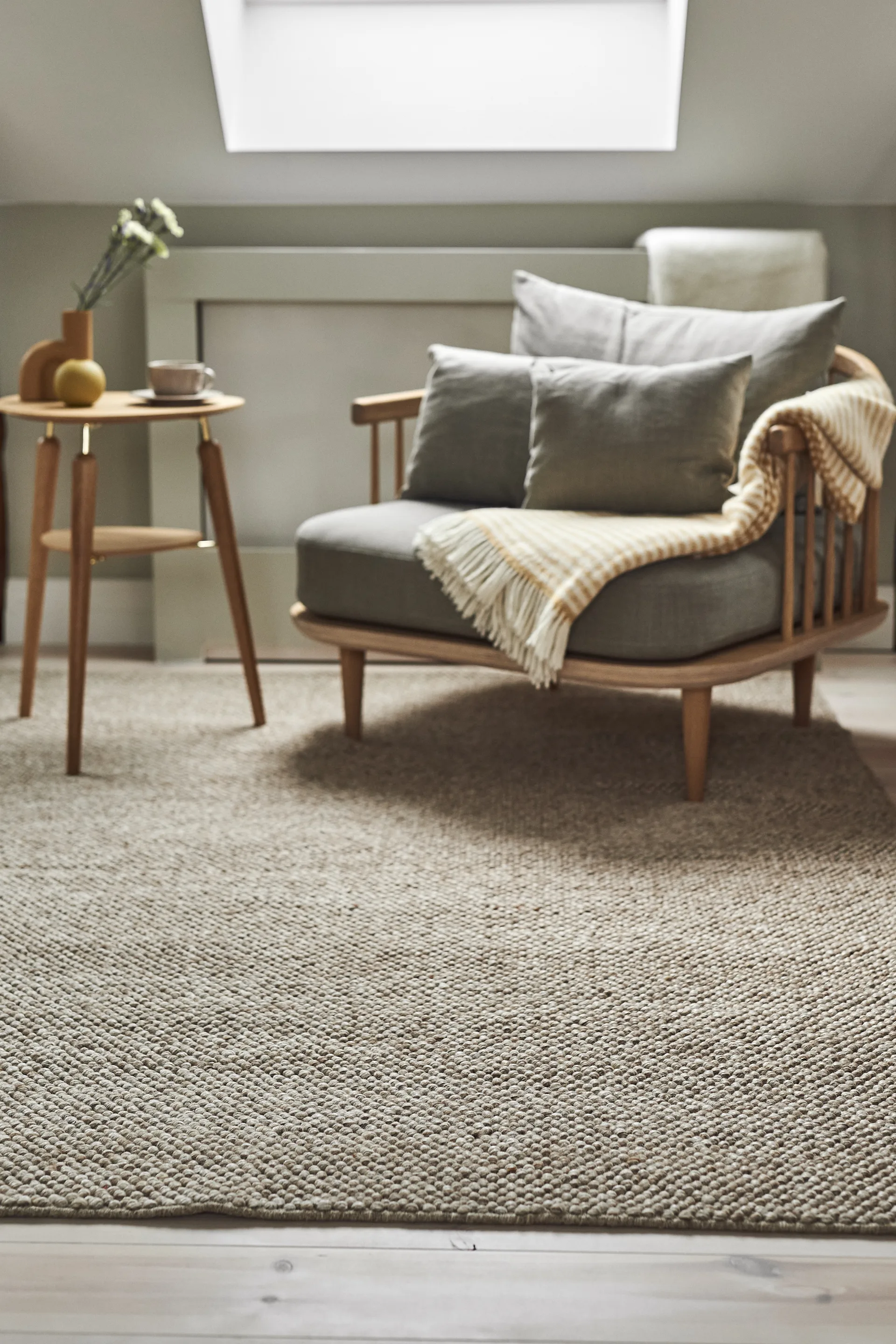 Flock ullmatta beige, 200x300 cm Scandi Living