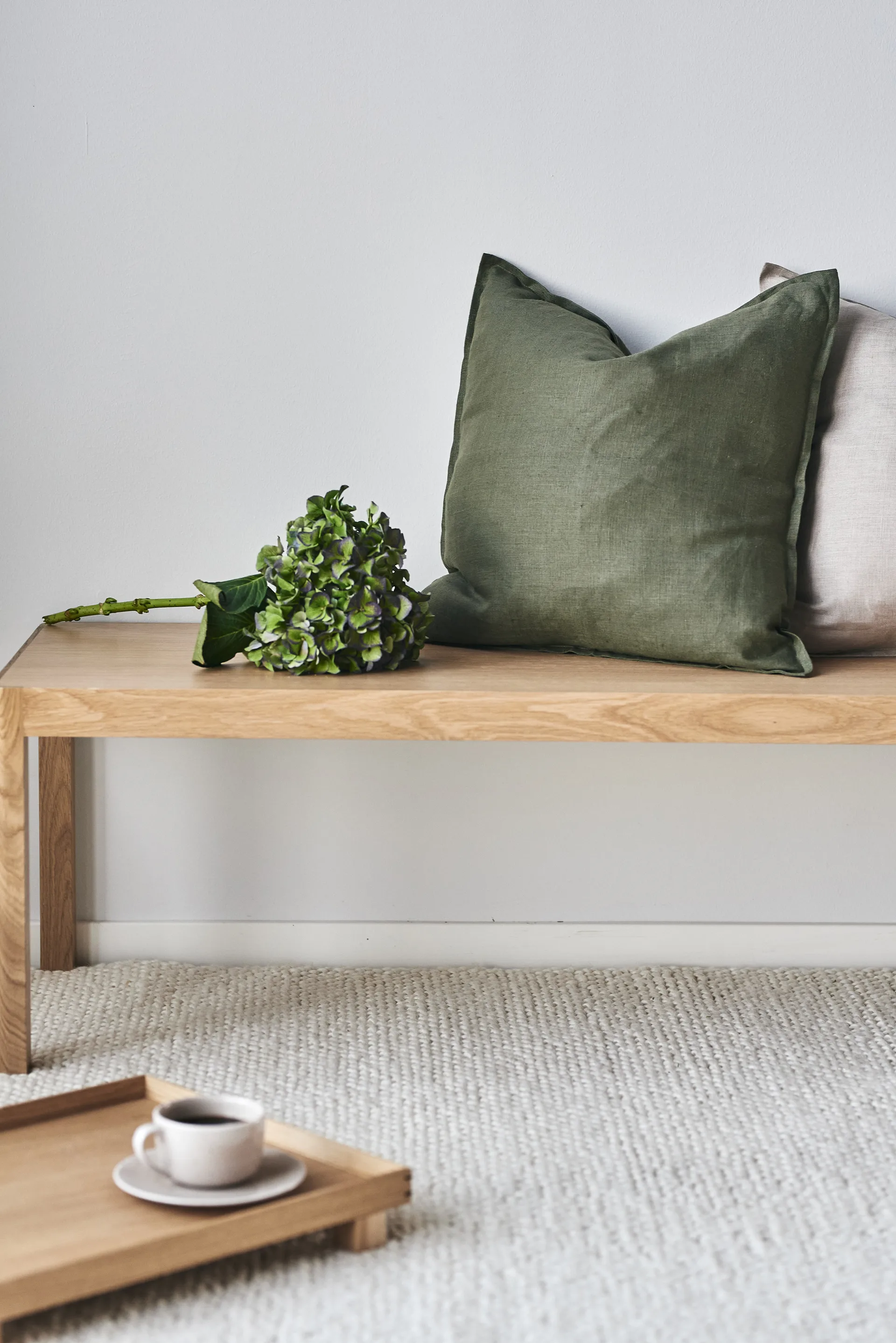 Flock ullmatta naturvit, 170x240 cm Scandi Living