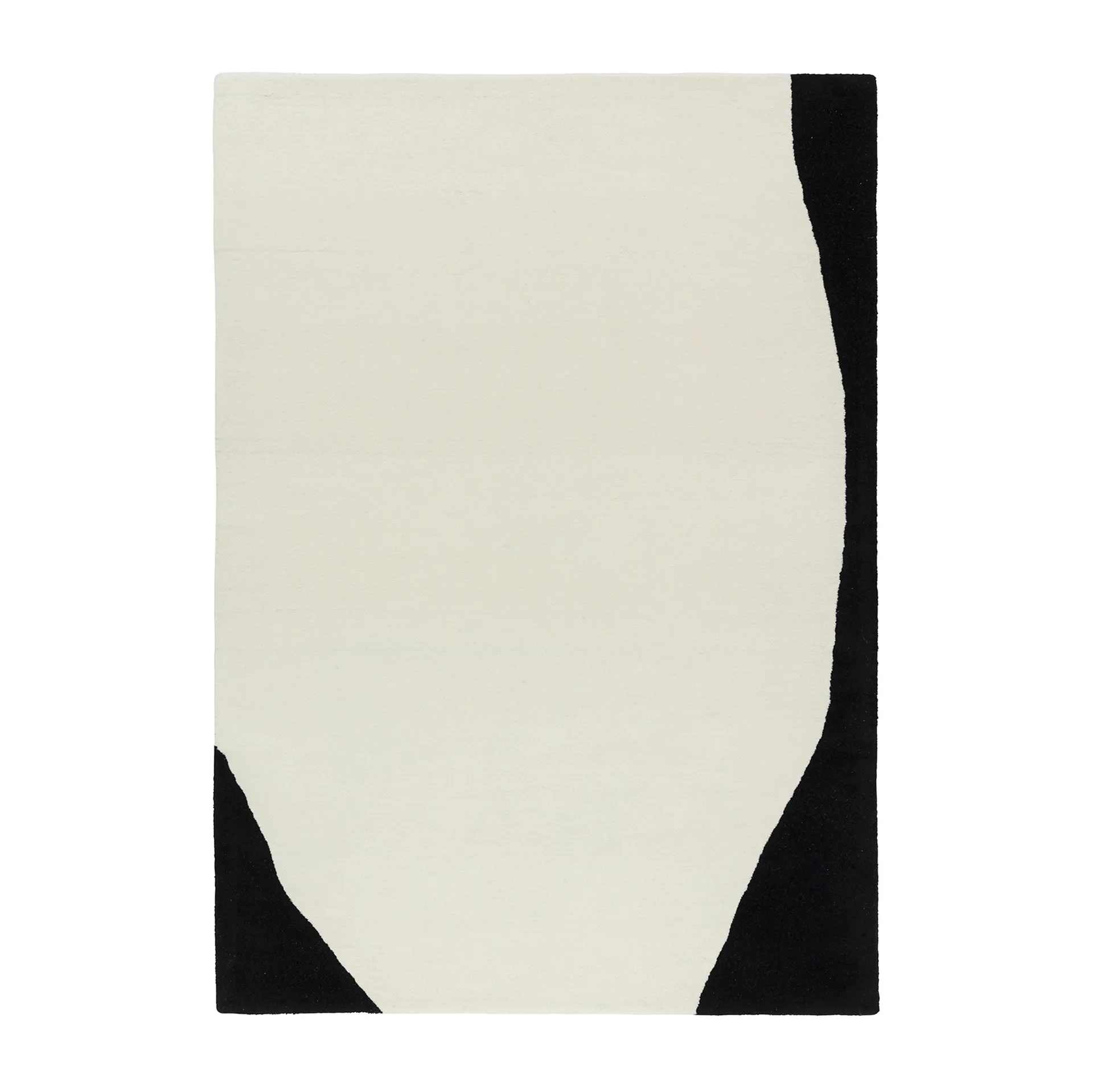 Flow ullmatta vit-svart, 170x240 cm Scandi Living