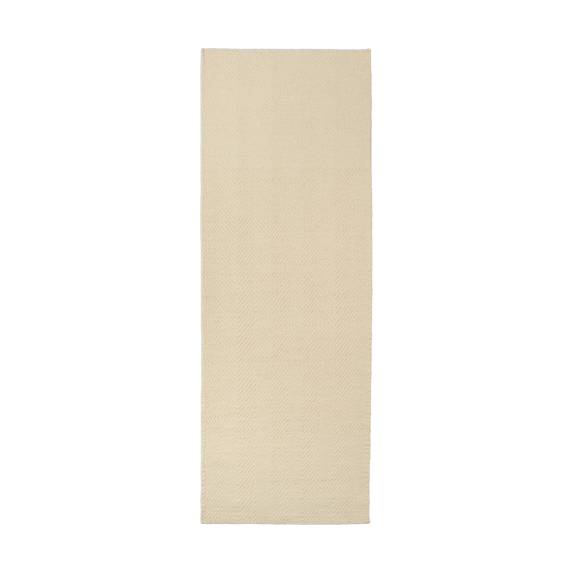 Furrow ullmatta naturvit, 80x240 cm Scandi Living