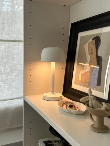 Halo portabel bordslampa 25,5 cm - White - Scandi Living
