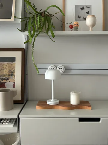 Halo portabel bordslampa 25,5 cm - White - Scandi Living