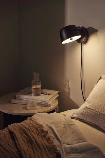 Halo vägglampa Ø16 cm - Black - Scandi Living
