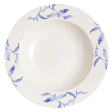 Havspil djup tallrik 23 cm 4-pack - Blå-vit - Scandi Living