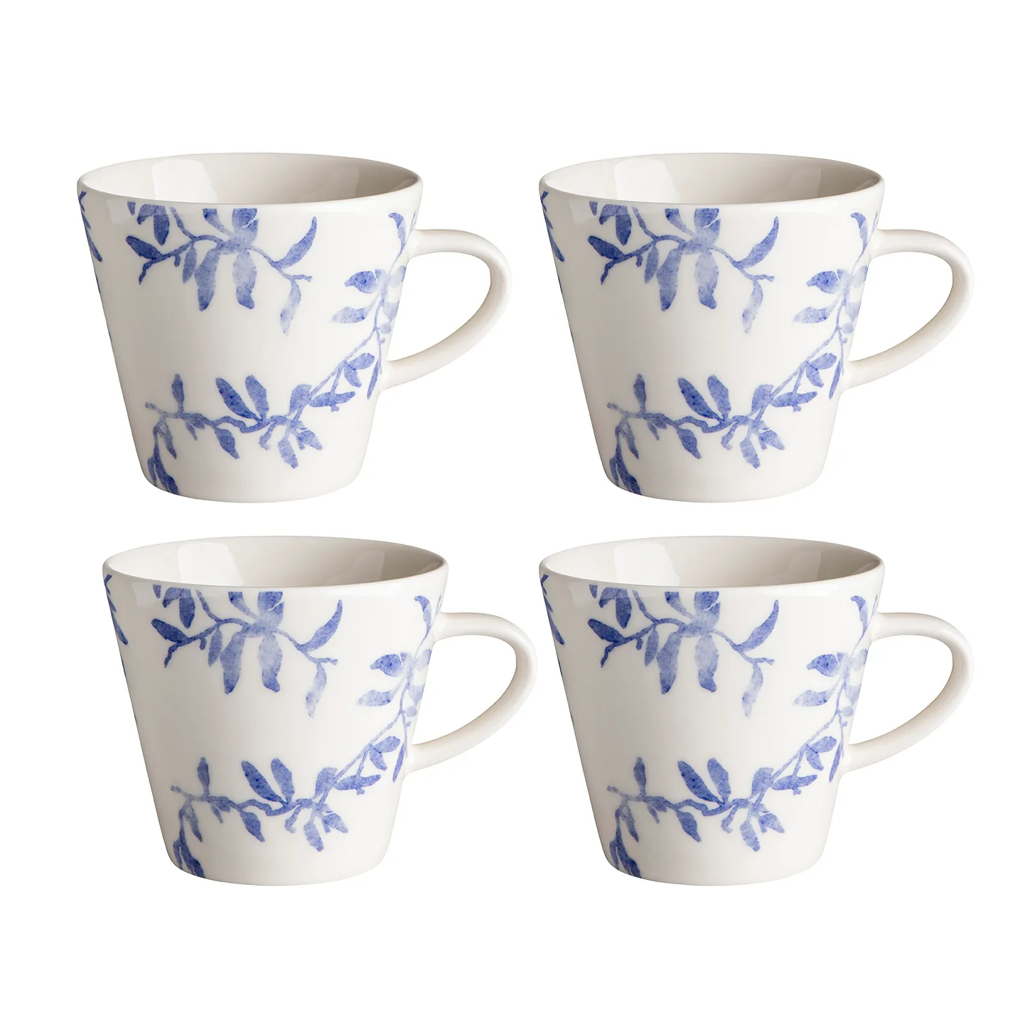 Havspil mugg 30 cl 4-pack, blå-vit Scandi Living
