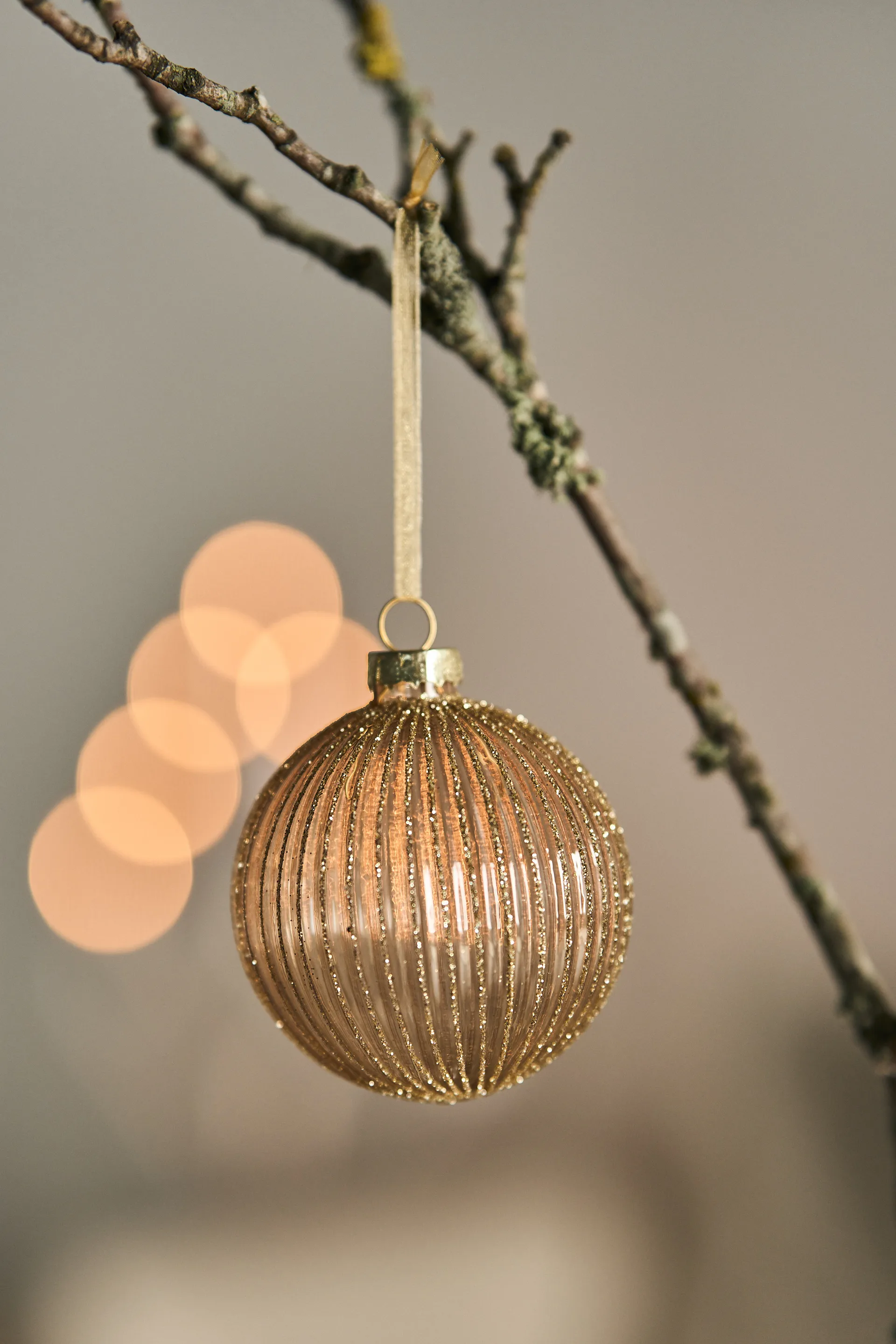 Holiday julgranskula 6-pack, Gold Scandi Living