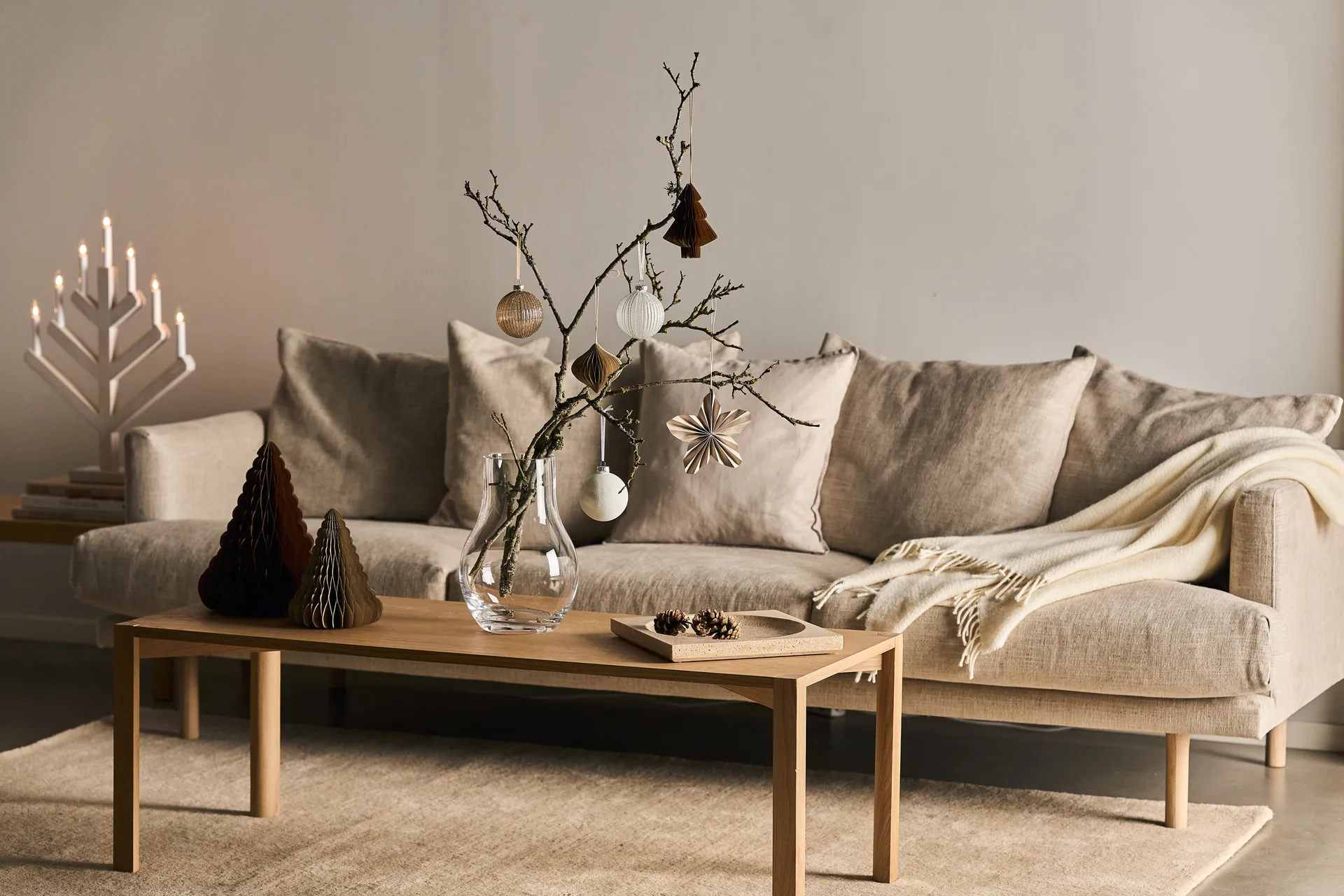 Holiday julgranskula 6-pack, Gold Scandi Living