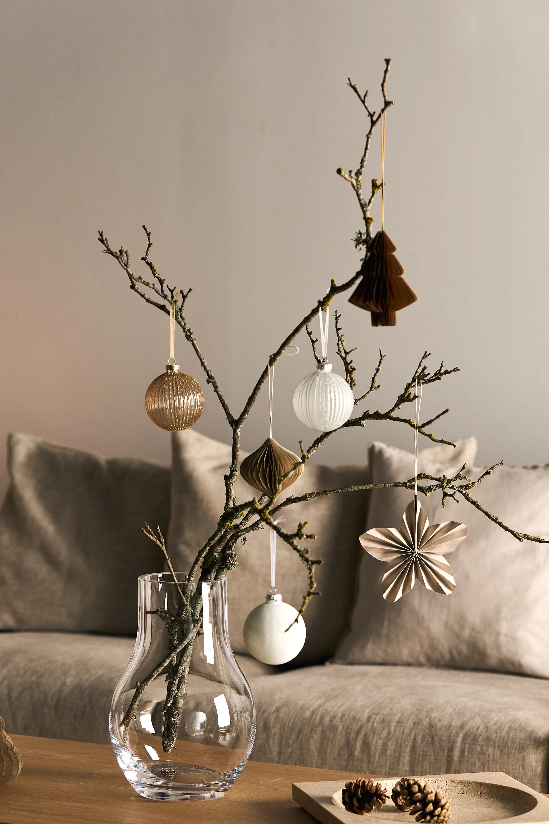Holiday julgranskula 6-pack, White Scandi Living