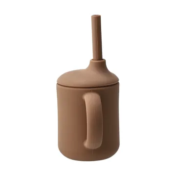 Idun mugg med sugrör silikon 120 ml - Hazel - Scandi Living