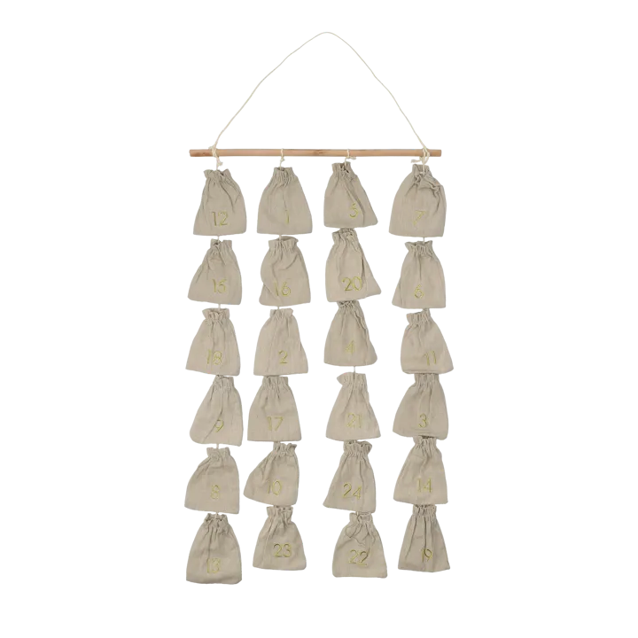 Joyful adventskalender 75 cm - Beige - Scandi Living