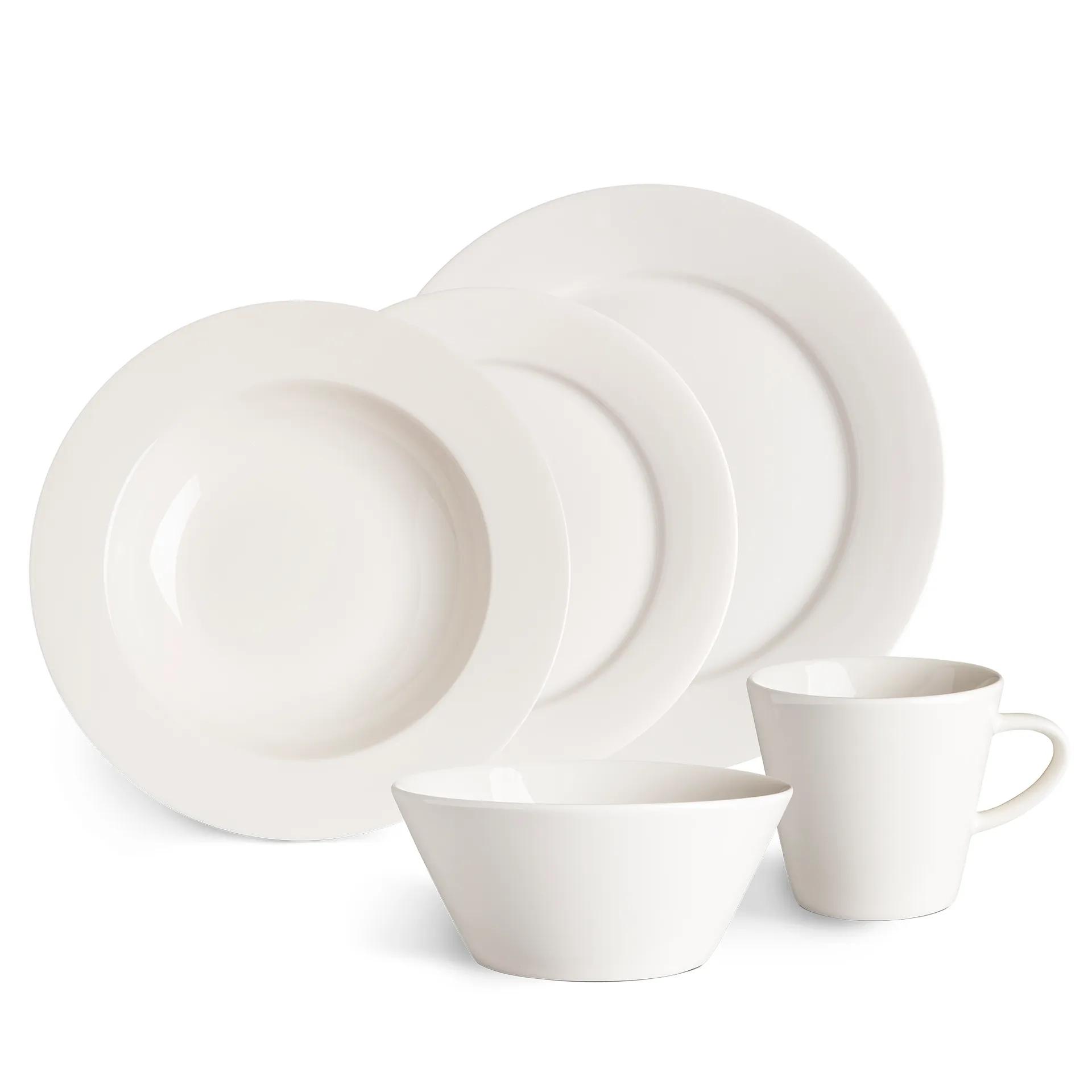 Kalk assiett 21 cm, vit Scandi Living
