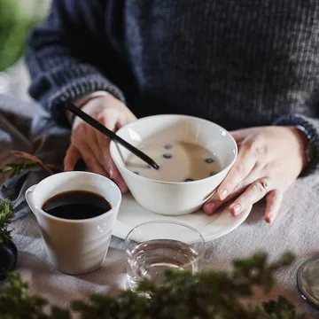 Kalk frukostskål 60 cl - vit - Scandi Living