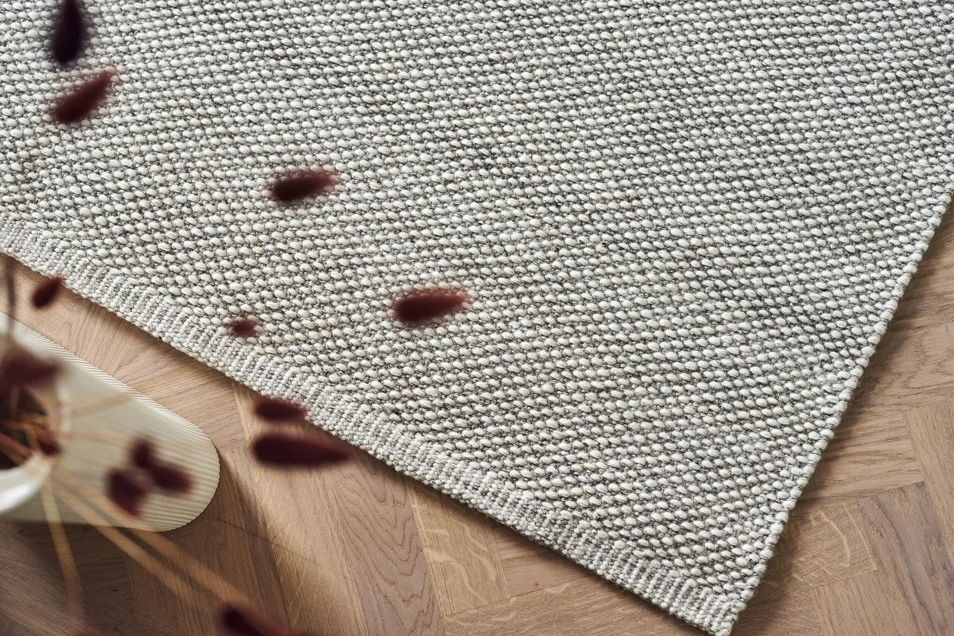 Lea ullmatta naturvit, 170x240 cm Scandi Living