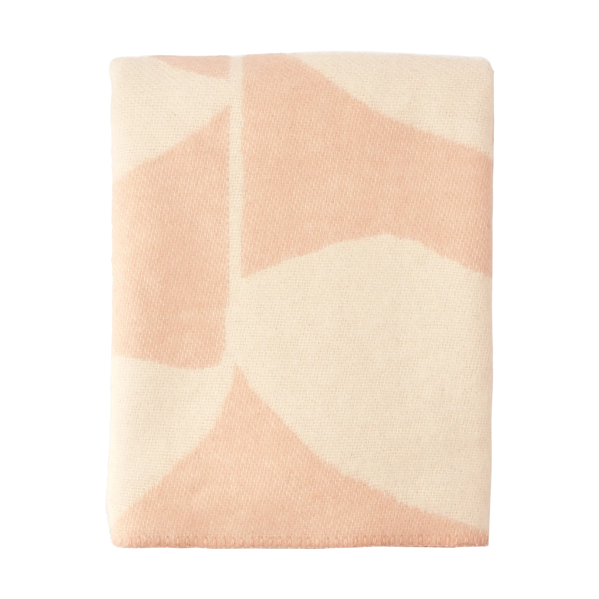 Leaf ullpläd 130x170 cm, Peach Scandi Living