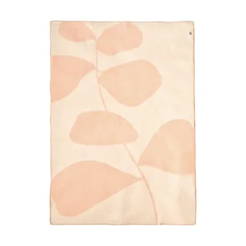 Leaf ullpläd 130x170 cm - Peach - Scandi Living