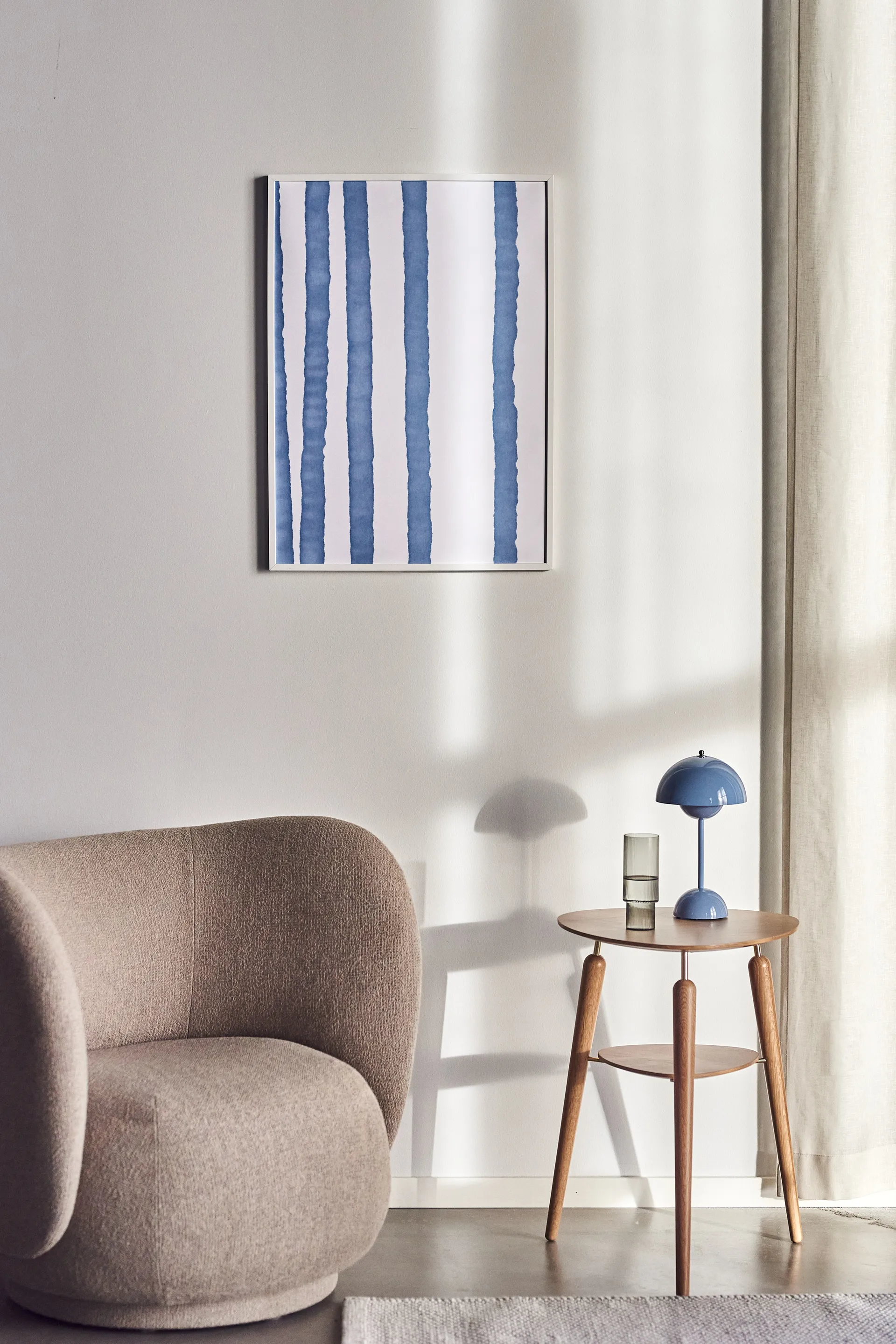 Lineage poster blå, 50x70 cm Scandi Living