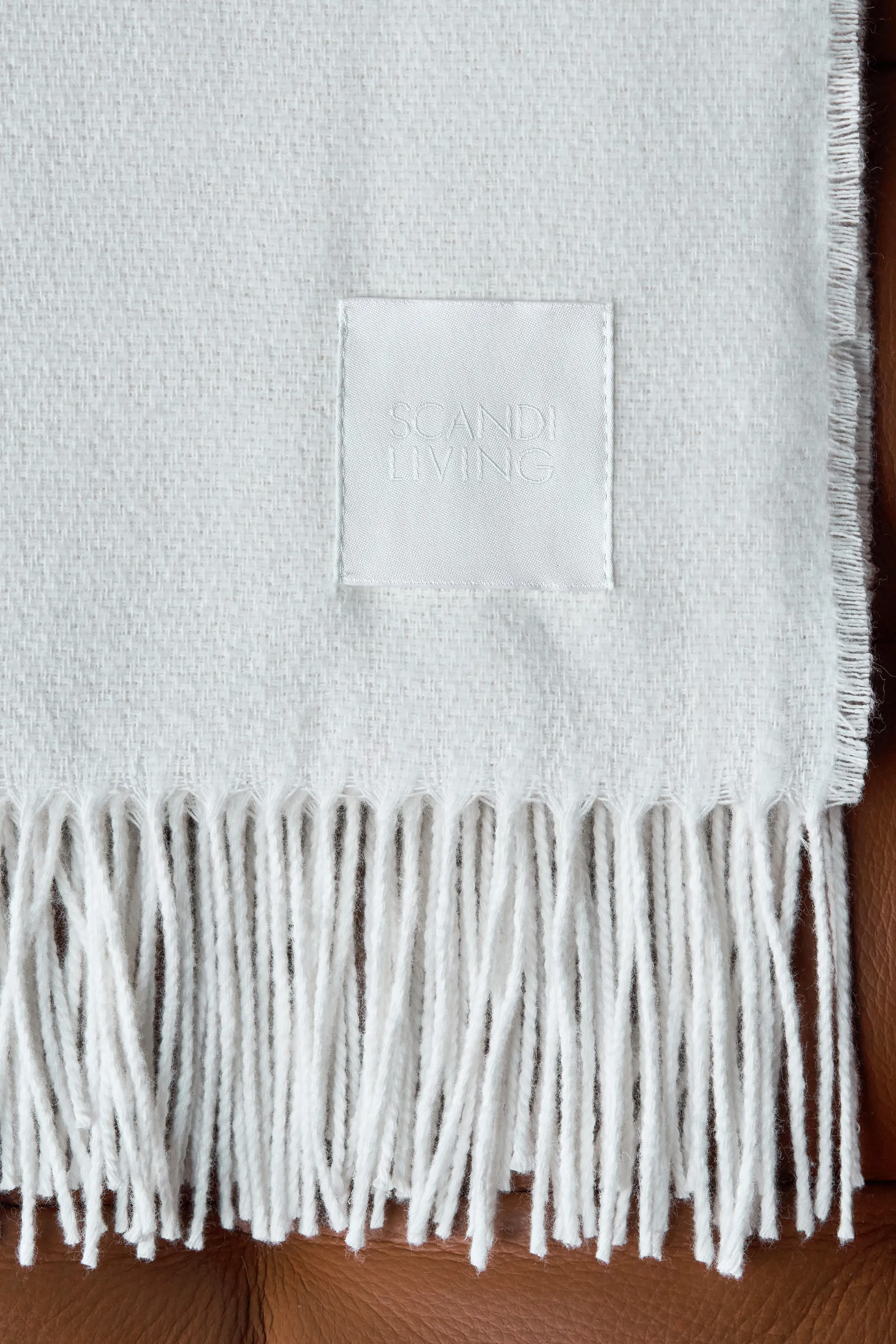 Loom bomullspläd 125x170 cm, Birch Scandi Living
