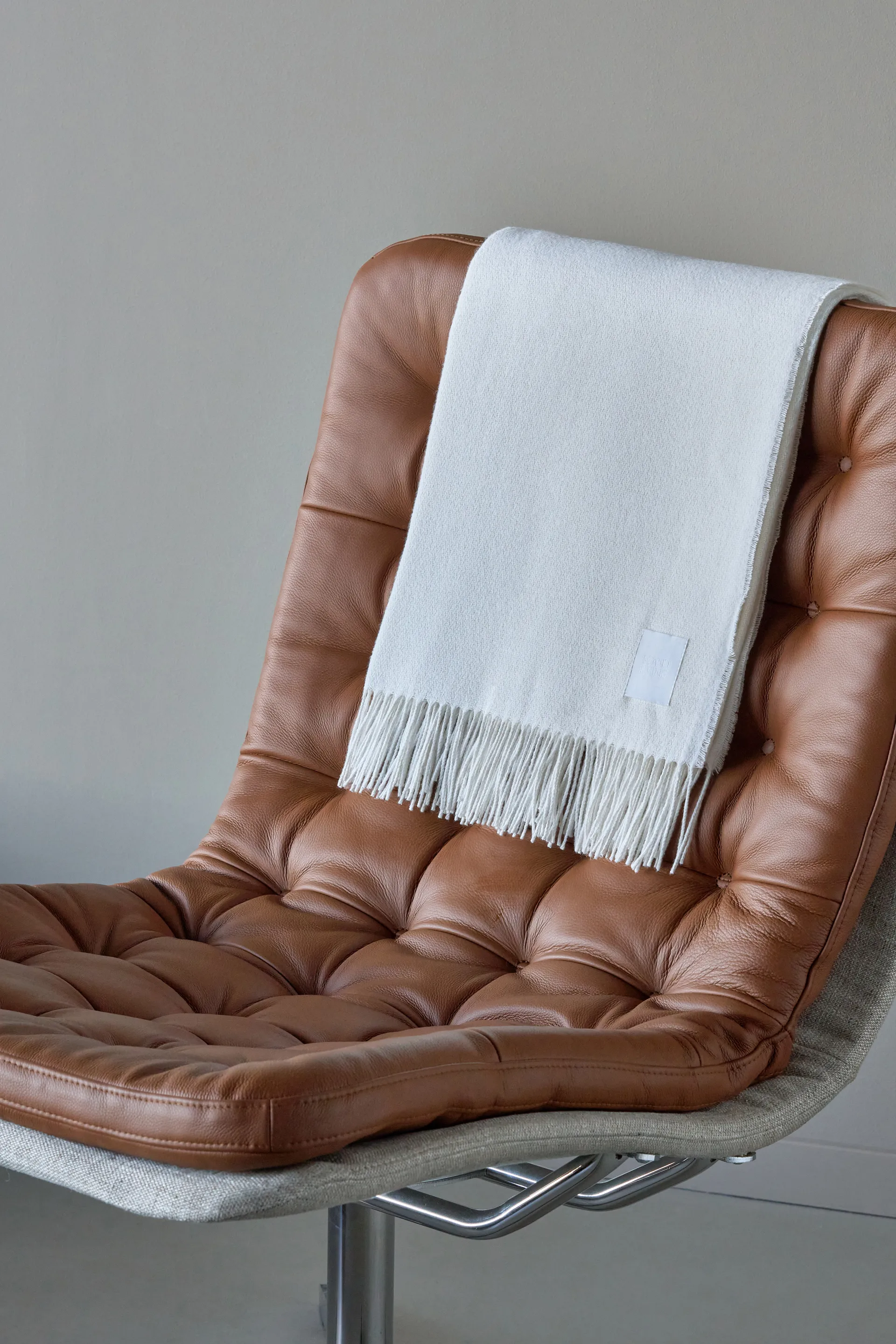 Loom bomullspläd 125x170 cm, Birch Scandi Living