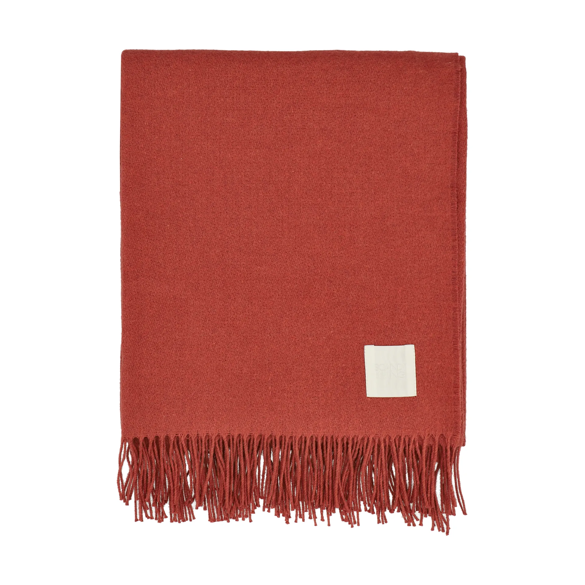 Loom bomullspläd 125x170 cm, Rust Scandi Living