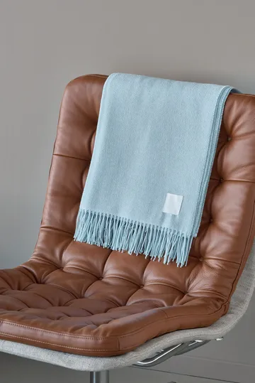 Loom bomullspläd 125x170 cm - Sky blue - Scandi Living
