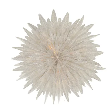 Luna adventsstjärna vit med prickar - 60 cm - Scandi Living