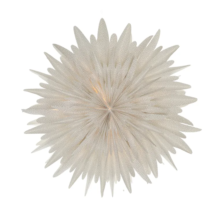 Luna adventsstjärna vit med prickar - Ø80 cm - Scandi Living