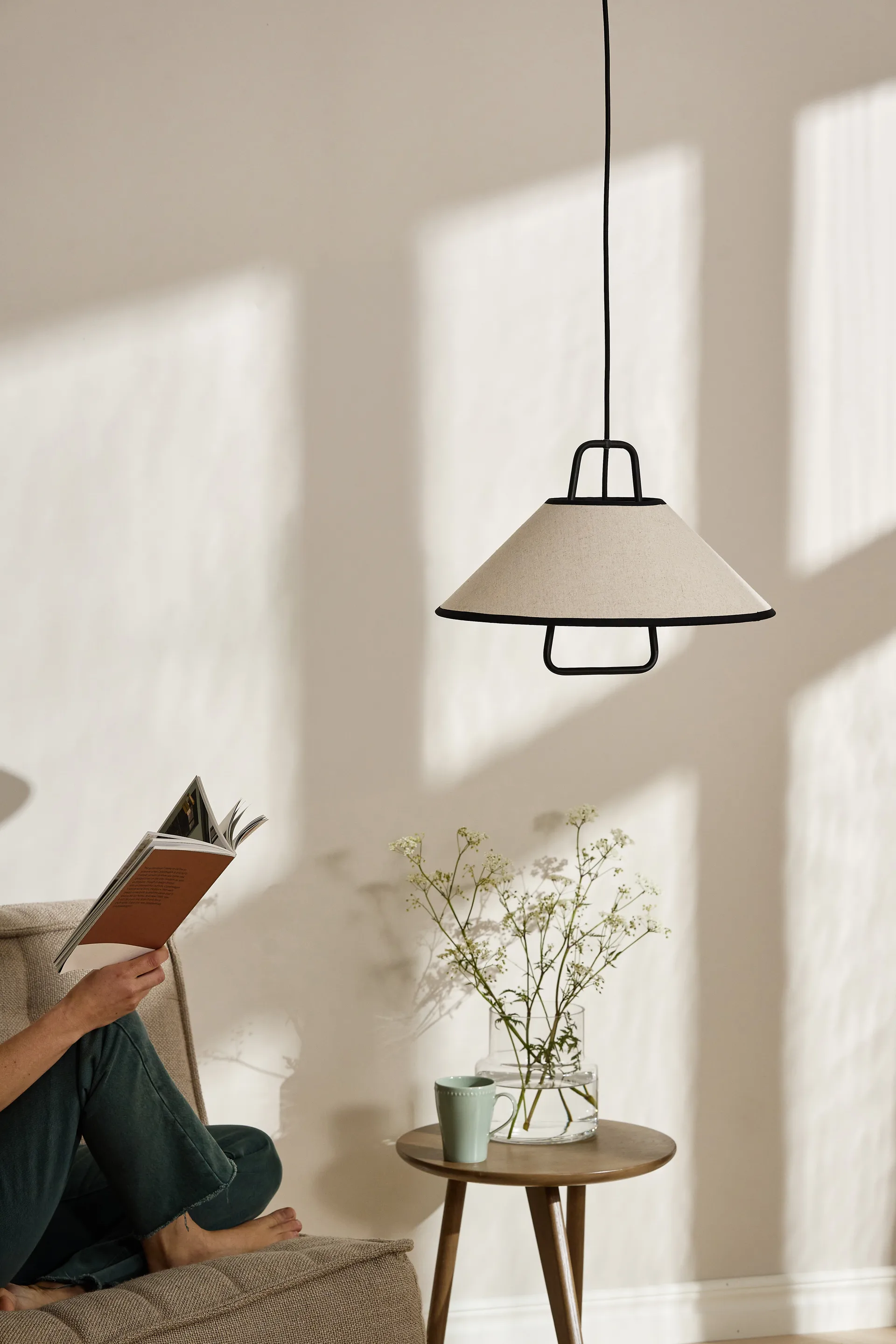 Moss light pendel Ø42 cm, Beige Scandi Living