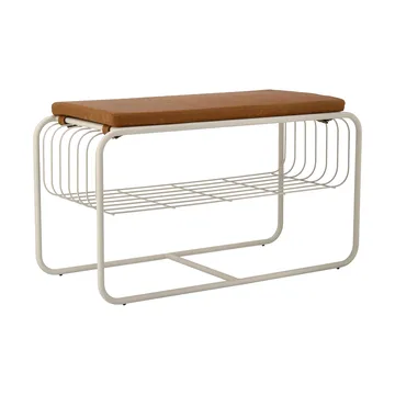Nod bänk/skohylla 80x36x42 cm - Beige - Scandi Living