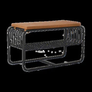 Nod bänk/skohylla 80x36x42 cm - Black - Scandi Living