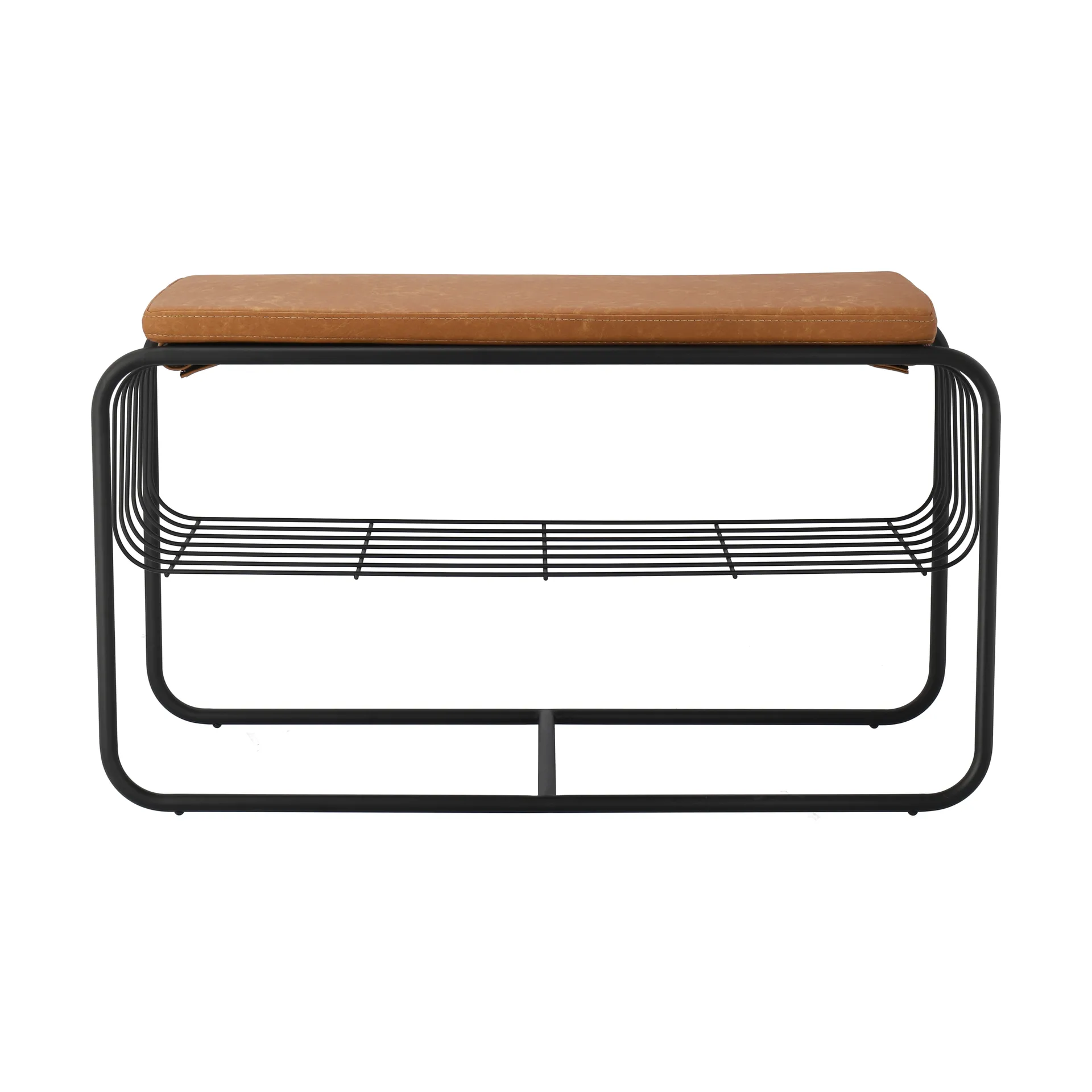 Nod bänk/skohylla 80x36x42 cm, Black Scandi Living