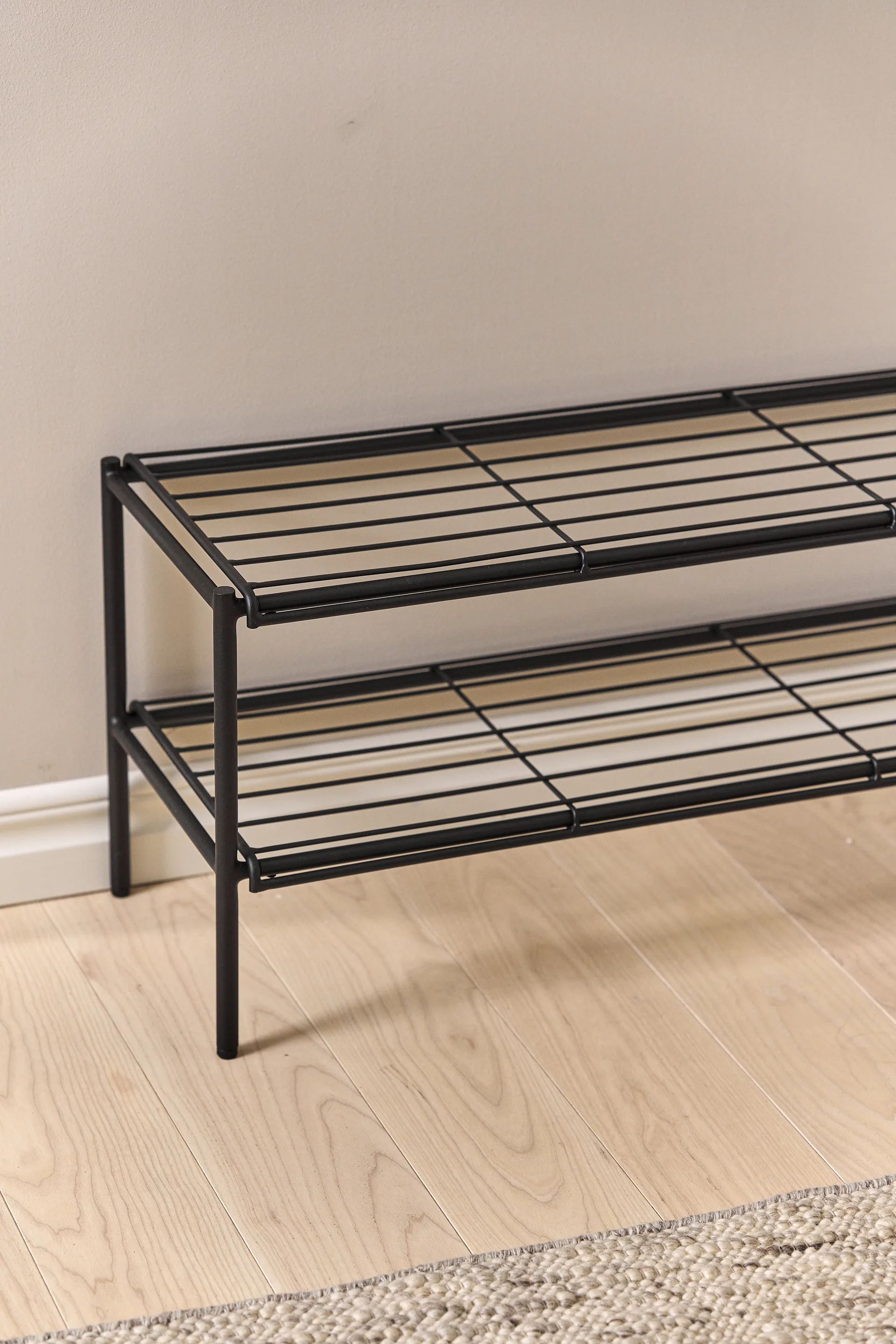 Nod skohylla 80x30x37 cm, Black Scandi Living