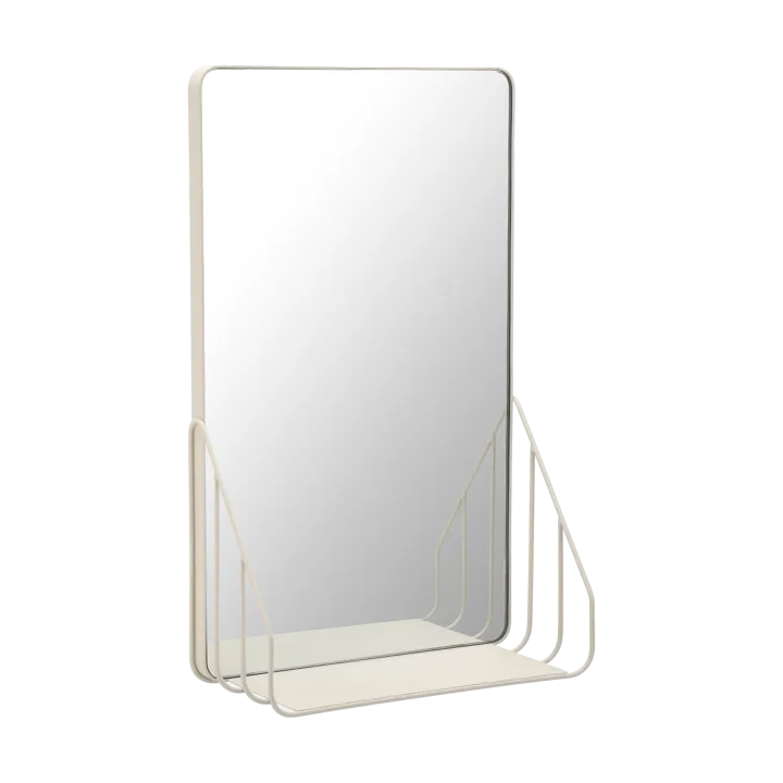 Nod spegel med hylla 30x50 cm - Beige - Scandi Living